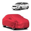 Car Bady Cover Waterproof Compatible with Kia SELTOS |Triple Stitched |Fully Elastic Ultra |Mirror Pocket | Heavy Buckle | MTH Red &amp; Black Piping (Red &amp; Black)
