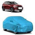 Car Bady Cover Waterproof Compatible with Mahindra Bolero |Triple Stitched |Fully Elastic Ultra |Mirror Pocket | Heavy Buckle | MTL Blue &amp; Black Piping (Blue &amp; Black)