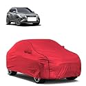 Car Bady Cover Waterproof Compatible with Hyundai Tucson |Triple Stitched |Fully Elastic Ultra |Mirror Pocket | Heavy Buckle | MTH Red &amp; Black Piping (Red &amp; Black)