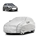 Car Bady Cover Waterproof Compatible with Hyundai Tucson |Triple Stitched |Fully Elastic Ultra |Mirror Pocket | Heavy Buckle | Silver &amp; Black Piping (Silver &amp; Black)