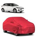 Car Bady Cover Waterproof Compatible with Hyundai Elite i20 2020 |Triple Stitched |Fully Elastic Ultra |Mirror Pocket | Heavy Buckle | MTH Red &amp; Black Piping (Red &amp; Black)