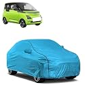 Car Bady Cover Waterproof Compatible with MG Comet EV |Triple Stitched |Fully Elastic Ultra |Mirror Pocket | Heavy Buckle | MTL Blue &amp; Black Piping (Blue &amp; Black)