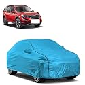 Car Bady Cover Waterproof Compatible with Mahindra XUV 500 2020 |Triple Stitched |Fully Elastic Ultra |Mirror Pocket | Heavy Buckle | MTL Blue &amp; Black Piping (Blue &amp; Black)