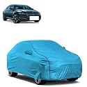 Car Bady Cover Waterproof Compatible with Skoda Superb |Triple Stitched |Fully Elastic Ultra |Mirror Pocket | Heavy Buckle | MTL Blue &amp; Black Piping (Blue &amp; Black)