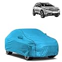 Car Bady Cover Waterproof Compatible with Citroen C5 Aircross |Triple Stitched |Fully Elastic Ultra |Mirror Pocket | Heavy Buckle | MTL Blue & Black Piping (Blue & Black)