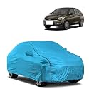 Car Bady Cover Waterproof Compatible with Tata Tigor |Triple Stitched |Fully Elastic Ultra |Mirror Pocket | Heavy Buckle | MTL Blue &amp; Black Piping (Blue &amp; Black)