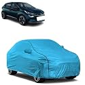 Car Bady Cover Waterproof Compatible with Tata Altroz EV |Triple Stitched |Fully Elastic Ultra |Mirror Pocket | Heavy Buckle | MTL Blue &amp; Black Piping (Blue &amp; Black)