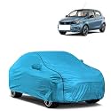 Car Bady Cover Waterproof Compatible with Tata Tiago EV |Triple Stitched |Fully Elastic Ultra |Mirror Pocket | Heavy Buckle | MTL Blue &amp; Black Piping (Blue &amp; Black)
