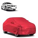 Car Bady Cover Waterproof Compatible with Maruti New Baleno |Triple Stitched |Fully Elastic Ultra |Mirror Pocket | Heavy Buckle | MTH Red &amp; Black Piping (Red &amp; Black)