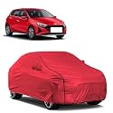 Car Bady Cover Waterproof Compatible with Hyundai Elite i20 |Triple Stitched |Fully Elastic Ultra |Mirror Pocket | Heavy Buckle | MTH Red &amp; Black Piping (Red &amp; Black)