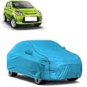 Car Bady Cover Waterproof Compatible with Maruti Alto K10 |Triple Stitched |Fully Elastic Ultra |Mirror Pocket | Heavy Buckle | MTL Blue &amp; Black Piping (Blue &amp; Black)