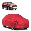 Car Bady Cover Waterproof Compatible with Kia Carnival |Triple Stitched |Fully Elastic Ultra |Mirror Pocket | Heavy Buckle | MTH Red &amp; Black Piping (Red &amp; Black)
