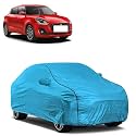 Car Bady Cover Waterproof Compatible with Maruti Swift |Triple Stitched |Fully Elastic Ultra |Mirror Pocket | Heavy Buckle | MTL Blue &amp; Black Piping (Blue &amp; Black)