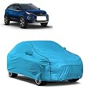 Car Bady Cover Waterproof Compatible with Tata Nexon 2023 |Triple Stitched |Fully Elastic Ultra |Mirror Pocket | Heavy Buckle | MTL Blue &amp; Black Piping (Blue &amp; Black)