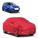 Car Bady Cover Waterproof Compatible with Maruti Celerio |Triple Stitched |Fully Elastic Ultra |Mirror Pocket | Heavy Buckle | MTH Red &amp; Black Piping (Red &amp; Black)