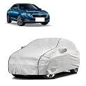 Car Bady Cover Waterproof Compatible with Skoda Octavia |Triple Stitched |Fully Elastic Ultra |Mirror Pocket | Heavy Buckle | Silver &amp; Black Piping (Silver &amp; Black)