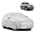 Waterproof Car Body Cover Compatible with Maruti XL6 with Mirror Pocket and Soft Cotton Lining Inside (Fully Bottom Elastic) (Silver with Black Piping)