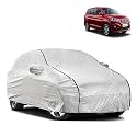 Waterproof Car Body Cover Compatible with Maruti Ertiga with Mirror Pocket and Soft Cotton Lining Inside (Fully Bottom Elastic) (Silver with Black Piping)