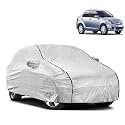 Waterproof Car Body Cover Compatible with Maruti Dzire 2017-23 with Mirror and Antena Pocket Pocket and Soft Cotton Lining Inside (Fully Bottom Elastic) (Silver with Black Piping)