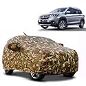Waterproof Car Body Cover Compatible with Maruti XL6 with Mirror Pocket and Soft Cotton Lining Inside (Fully Bottom Elastic) (Army Green with Red Piping)