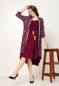 NG Fashion Women Fit and Flare Purple