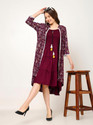 NG Fashion Women Fit and Flare Purple