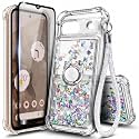 NGB Designed for Google Pixel 9a Case, Cute Liquid Glitter, Crystal Gem