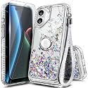 NGB Designed for iPhone 17 Case, Cute Liquid Glitter Crystal Gem