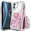 NGB Designed for iPhone 17 Case, Cute Liquid Glitter Rose Gold