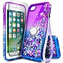 NGB Designed for iPhone 5/5S/SE 1st Gen 2016 Case, Glitter Purple/Blue