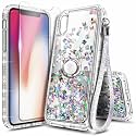 NGB Designed for iPhone XR Phone Case, Cute Liquid Glitter, Crystal Gem