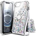 NGB for iPhone 17e Case &amp; iPhone 16e Case, Cute Liquid Glitter, Crystal Gem
