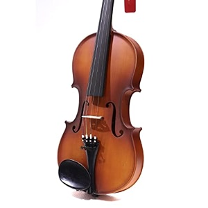 ngm musicals maple wood matte finish violin 44 with hardcase bow rosin and tuner