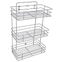 3 Tier Multipurpose Stainless Steel Countertop Organizer Rack||Multishelf Storage Stand For Kitchen,Bathroom Or Dressing Table||Spice Rack,Cosmetics Organizer Or Bathroom Organizer (Nhsp)