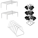 Stainless Steel Cup, Mug, Dish &amp; Utensil Rack (Combo With Dish Rack)