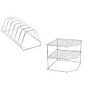 Stainless Steel Cup Stand for Kitchen and Dining Table - 2 Level Coffee and Tea Mug Holder, Storage Rack for Corners, Space Organizer (Pack of 2)(NHSP)