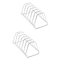 Stainless Steel Plate Rack/Plate Stand Dish Stand/Lid Holder Utensil Rack For Kitchen/ 6 Sections With Anti-Rust Kitchen Cabinet (Pack Of 2, Nhsptabletop, Bracket Shelf)