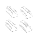 Stainless Steel Rack/Plate Stand Dish Stand/Lid Holder Utensil Rack for Kitchen/ 6 Sections with Anti-Rust Plate for Kitchen Cabinet/Kitchen Rack and Holder (Pack of 4) (NHSP)