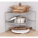 Steel Sheet Rack,2 Shelf Multipurpose Storage Rack,Kitchen Rack For Your Kitchen,Badroom,Laundry Room. (Nhspcountertop)