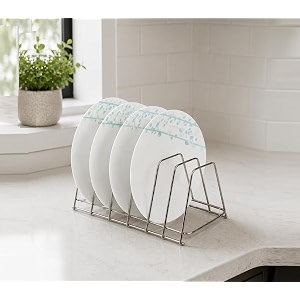steeliness steel dish rack plate stand for 6 layer table stand plates holder kitchen kitchen rack stainless pack of one nhspcountertop floating shelves