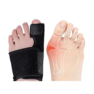 nhcdfa bunion corrector for women bunion thumb corrector right foot thumb bunion splint adjustable toe separator for women and men correction for day night support blackleft