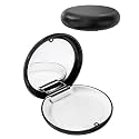 Teeth Aligner, Denture Box Case, Retainer Case, Slim Aligner Case - Retainer Case with Mirror, Travel-Friendly, Easy to Clean with Non-slippery Grip, Not Includ Denture (Black)