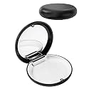 Teeth Aligner, Denture Box Case, Retainer Case, Slim Aligner Case - Retainer Case with Mirror, Travel-Friendly, Easy to Clean with Non-slippery Grip, Not Includ Denture (Black)