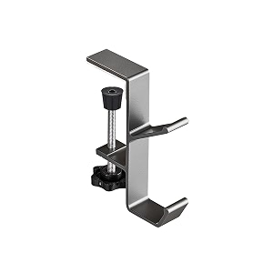 nhcdfa headphone stand headphones stand desk dual-hook hanger universal adjustable underdesk organizer hook for desk office