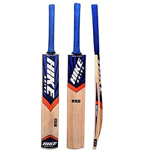 nhd hike kashmir willow cricket bat for tennis ball tan full size