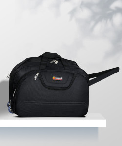 nhq fashion 45 l strolley duffel bag - duffel bag with wheels for men and women duffel - black - regular capacity