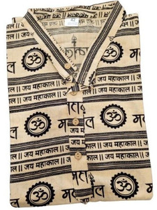 NIAK Men Printed Straight Kurta