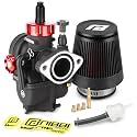 NIBBI 22mm Carburetor with CNC 48mm Air Filter kit,PE22FL Carburetor fit for 140cc Pit Bike,Upgrade for SSR125cc Apollo140cc X-PRO125cc Pradator 212 mini bike Performance Parts
