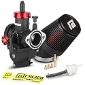NIBBI 28mm Carburetor with CNC 48mm Air Filter kit,PE28FL Carburetor fit for 230cc Dirt Bike,Perfect for SSR250 Apollo250 Xpro250