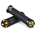 NIBBI Motorcycle Hand Grips, Racing CNC Aluminum &amp; Soft Rubber Handlebar,7/8" Handle Grips for ATV GY6 Scooter